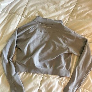 ALPHALETE CROPPED ZIP UP